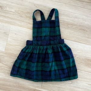 Plaid Toddler Pinafore Dress